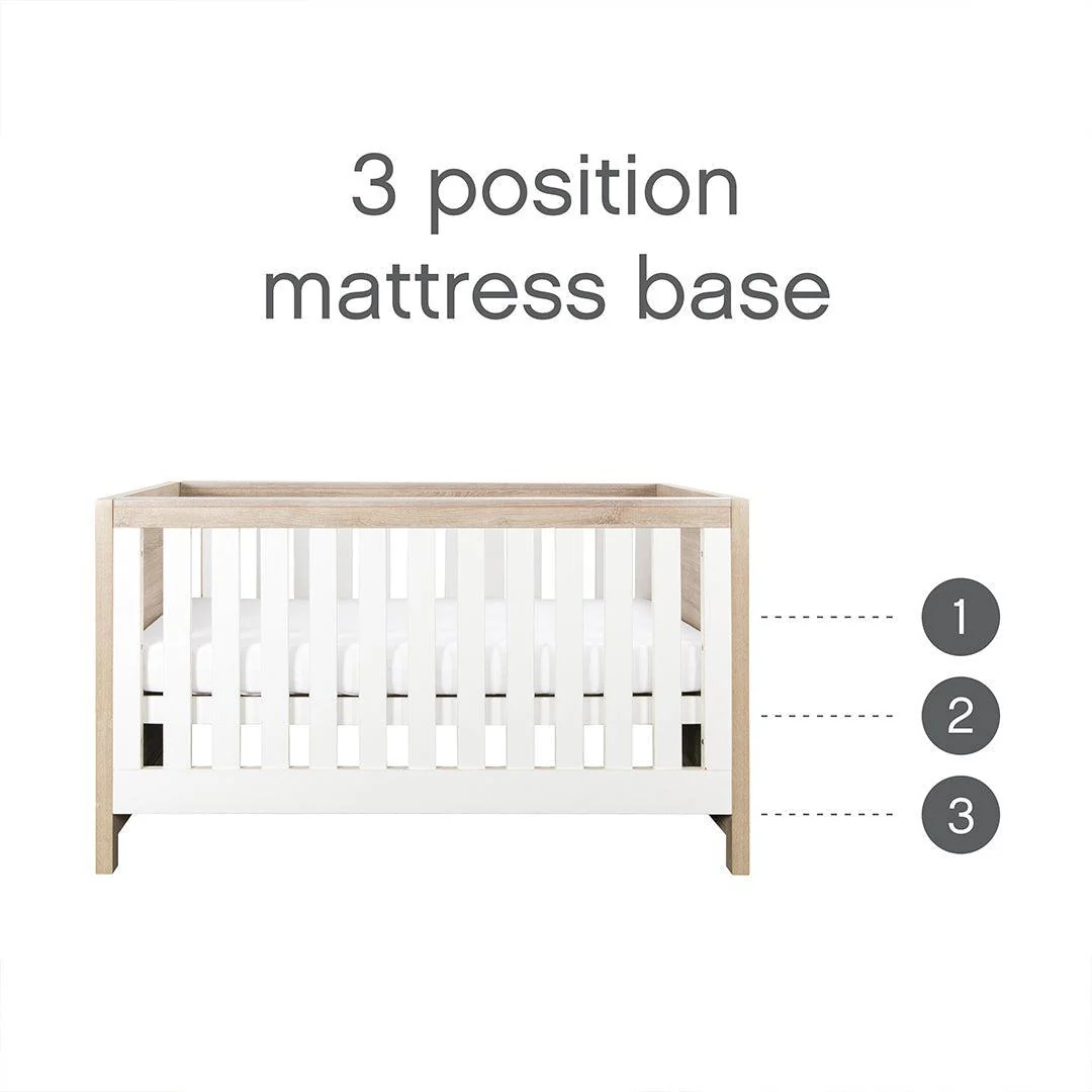 Tutti Bambini Modena 2 Piece Room Set - White/Oak - Image 9