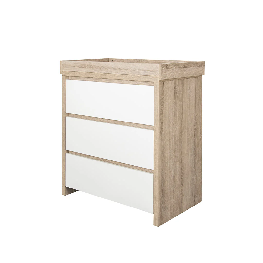 Tutti Bambini Modena Changing Unit - White/Oak - Image 8