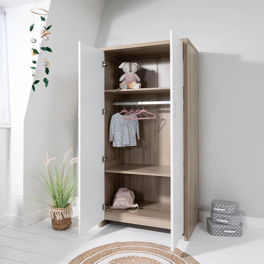 Tutti Bambini Modena 3 Piece Room Set - White/Oak - Image 8