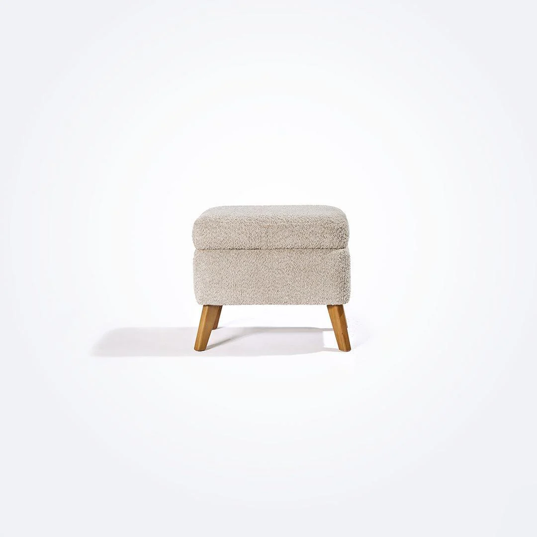 Tutti Bambini Oscar Luxe Rocking Chair & Footstool  - Teddy Mushroom - Image 13
