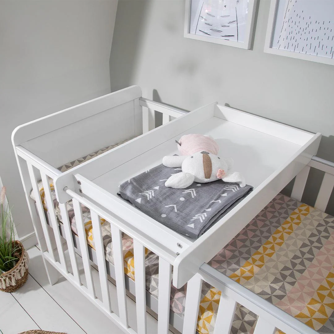 Tutti Bambini Rio Cot Bed with Cot Top Changer & Mattress - White - Image 5