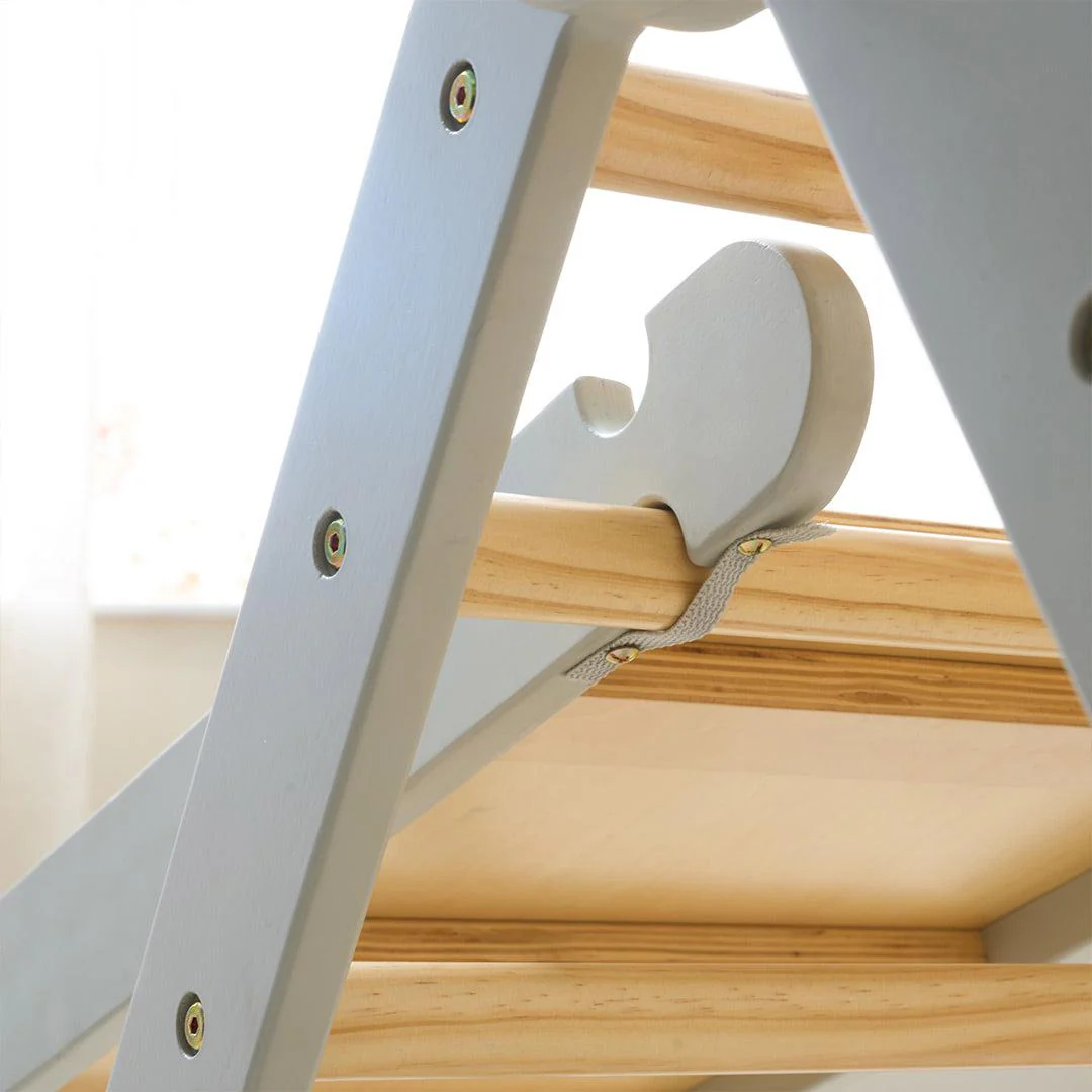 Tutti Bambini Scala Montessori 3 In 1 Pikler Climbing Frame With Climbing Wall - Mushroom - Image 2