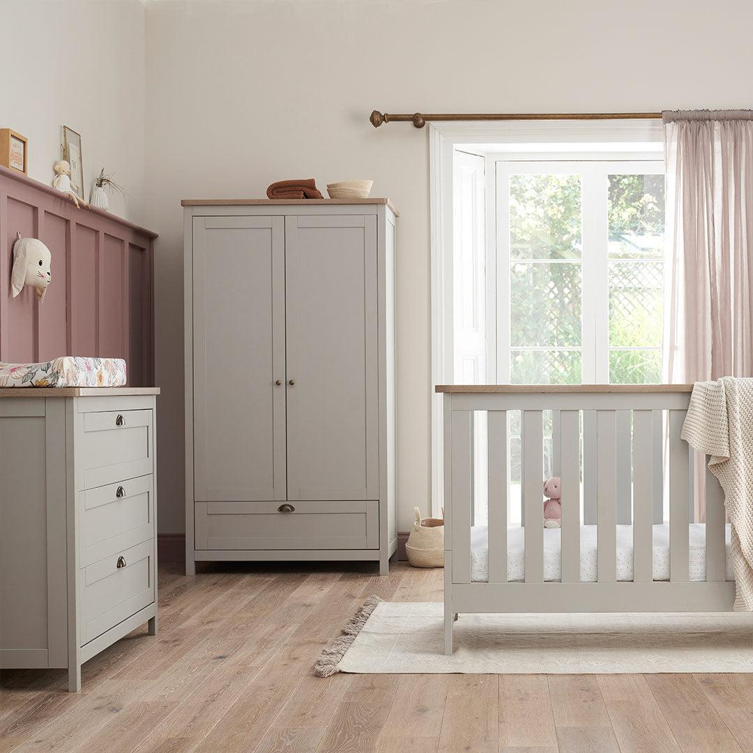 Tutti Bambini Verona 3 Piece Room Set - Dove Grey/Oak - Image 2