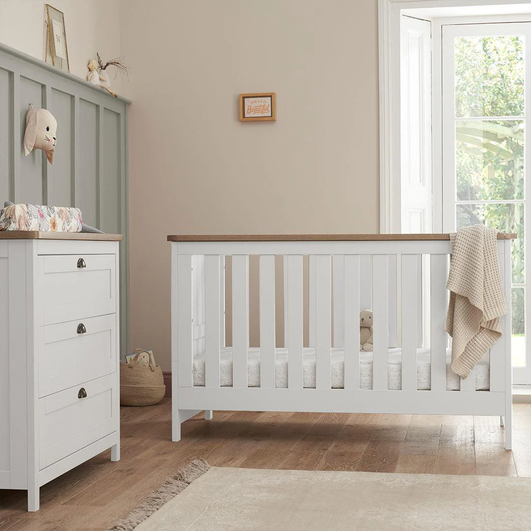 Tutti Bambini Verona 3 Piece Room Set - White/Oak - Image 3