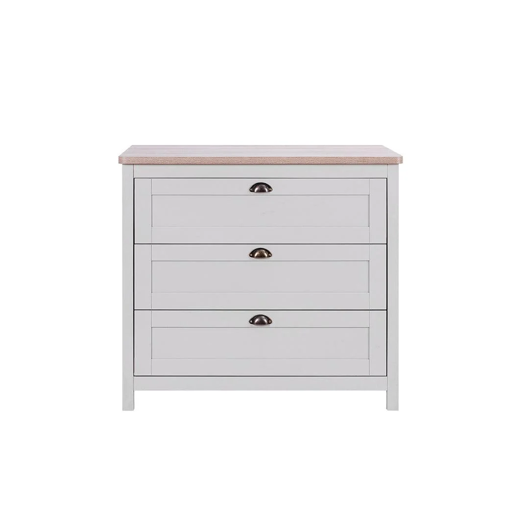 Tutti Bambini Verona Chest Changer - Dove Grey/Oak - Image 3
