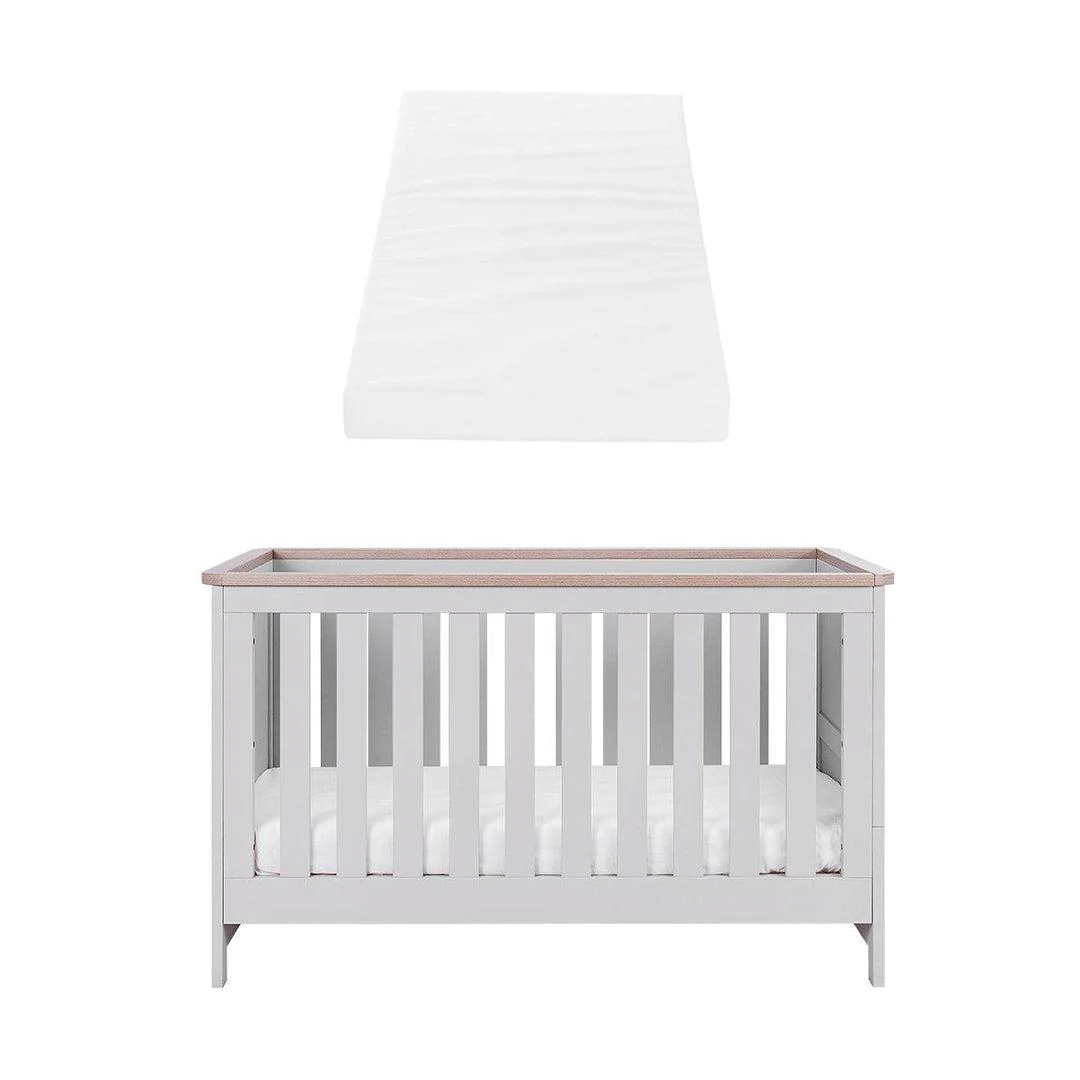 Tutti Bambini Verona Cot Bed - Dove Grey/Oak - Image 11