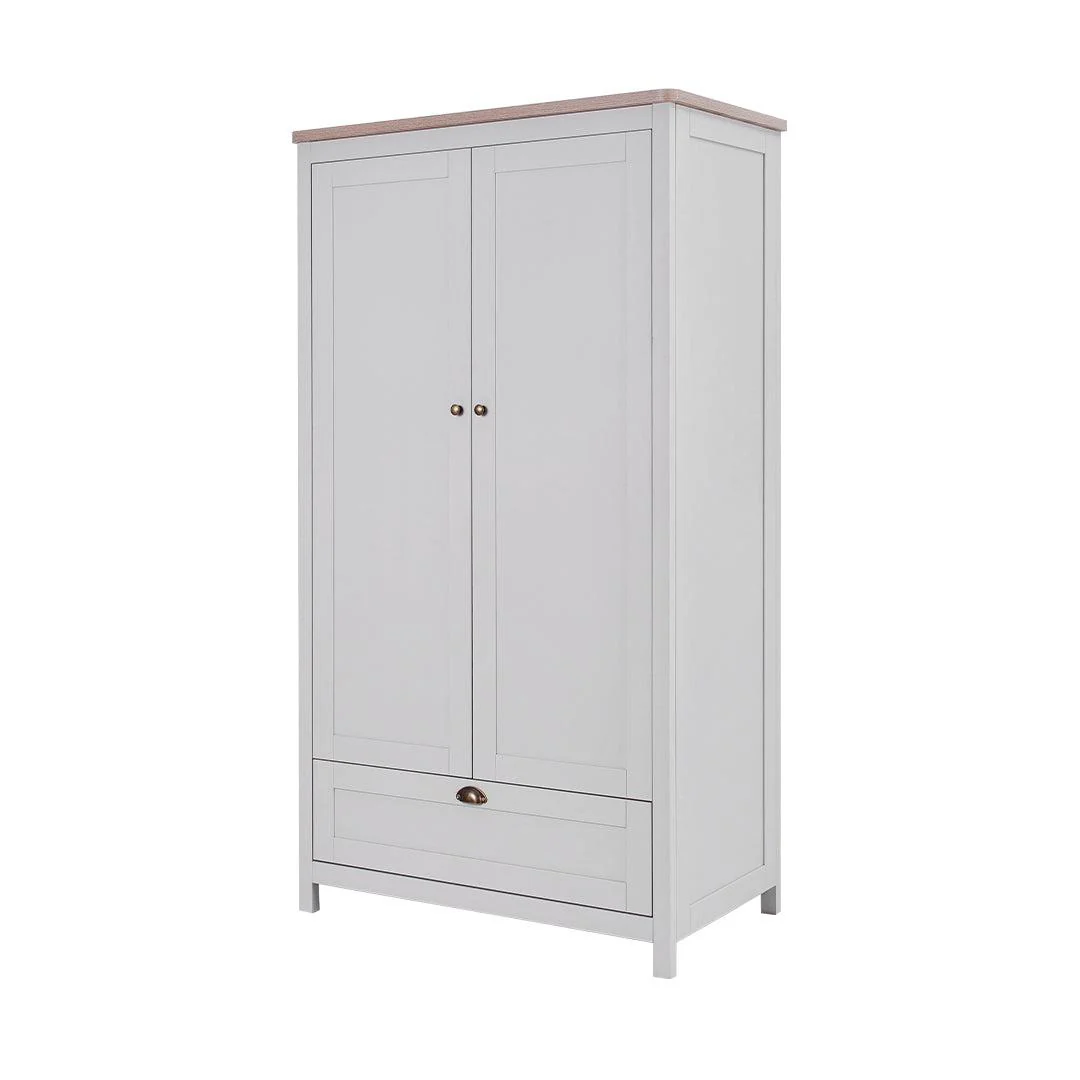 Tutti Bambini Verona Wardrobe - Dove Grey/Oak - Image 6