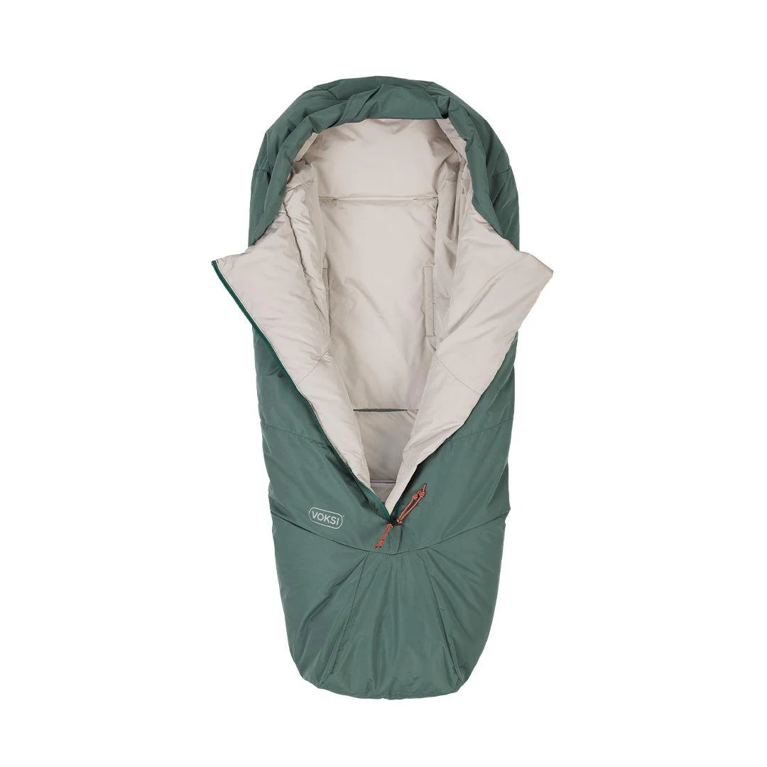 Voksi Adventure Footmuff - Dark Sea Green - Seashell Sand - Image 4