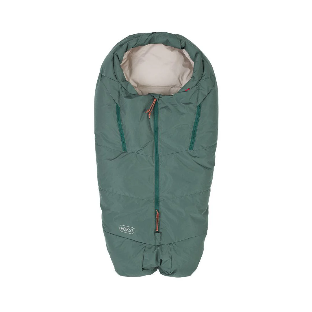 Voksi Adventure Footmuff - Dark Sea Green - Seashell Sand - Image 6