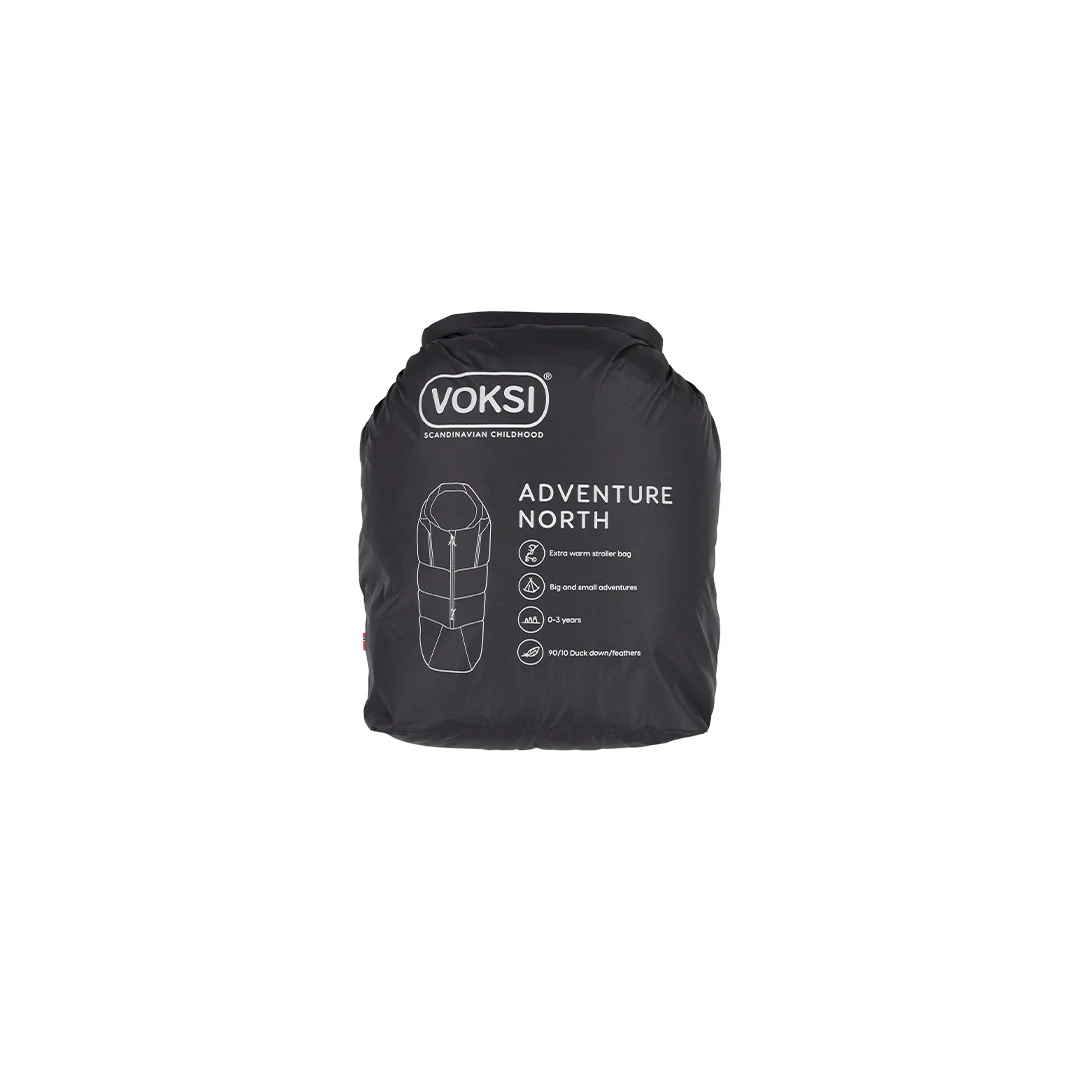 Voksi Adventure North Footmuff - Black - Seashell Sand - Image 9