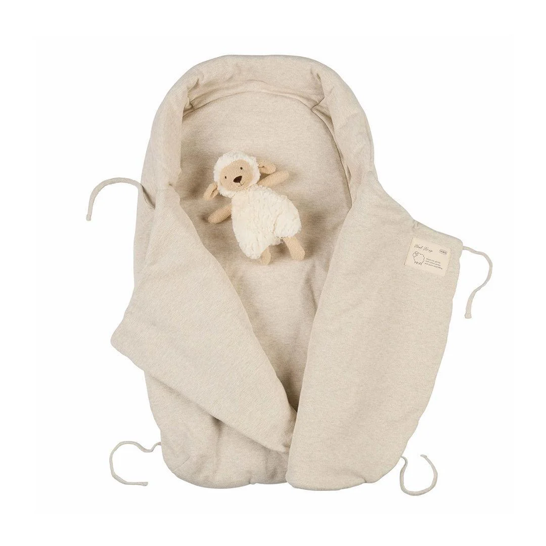 Voksi Wool Wrap Footmuff - Sand - Image 4